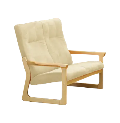 BE - 2 dvojkřeslo, koženka HOLY BE 5 - koženka krémová